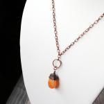 Bright Orange Carnelian Nec..