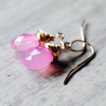 Soft Pink Earrings 14kt Gol..