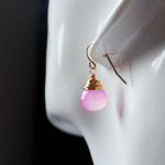 Soft Pink Earrings 14kt Gol..