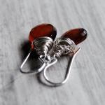 Brown Topaz Earrings Chalce..