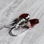 Brown Topaz Earrings Chalce..