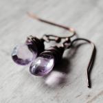 Pink Amethyst Earrings Anti..