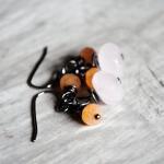 Pink Orange Earrings Rose Q..
