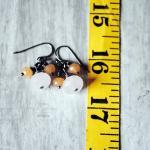 Pink Orange Earrings Rose Q..