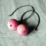 Pink Earrings Sterling Silv..