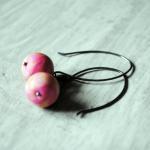 Pink Earrings Sterling Silv..