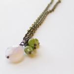 Lavender Green Necklace Cha..