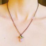 Lavender Green Necklace Cha..
