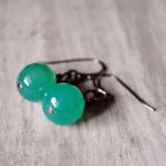 Green Gemstone Earrings Dan..