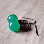 Green Gemstone Earrings Dan..