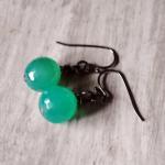 Green Gemstone Earrings Dan..