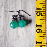 Green Gemstone Earrings Dan..