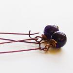Purple Amethyst Earrings An..