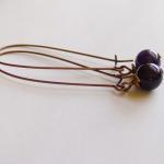 Purple Amethyst Earrings An..