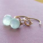 Sky Blue Earrings Copper Wi..