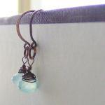Sky Blue Earrings Copper Wi..