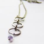 Amethyst Aquamarine Necklac..