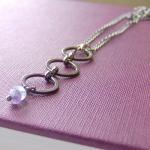 Amethyst Aquamarine Necklac..