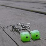 Green Quartz Earrings Lime ..