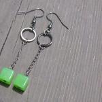 Green Quartz Earrings Lime ..